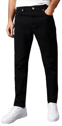 Burton Black Stretch Twill Slim Fit Jeans, 36R, Black