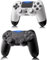 RUIZHI Wireless Controller für PS4 - Controller für Playstation 4 kompatibel mit PC/Pro/Slim, Gamepad Joystick mit Turbo/Dual-Vibration/6-Achsen Gyro Sensor/Touchpanel [2 Pack, Schwarz + weiß]