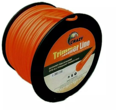 JOJO1-SHOP Filo per DECESPUGLIATORE Quadrato 3mm Bobina 100mt taglaerba Cavo matassa Rosso