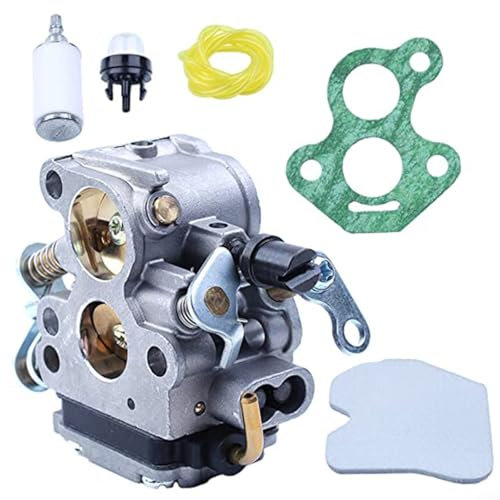 Kit carburateur pour tronçonneuse compatible avec 240 235 236 235E 240E 236E CS340 CS380 Pièce de rechange pour équipement électrique extérieur