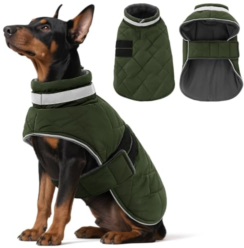 ASENKU Hundemantel Winter XL – Wasserdicht & Winddicht für Grosse Hunde