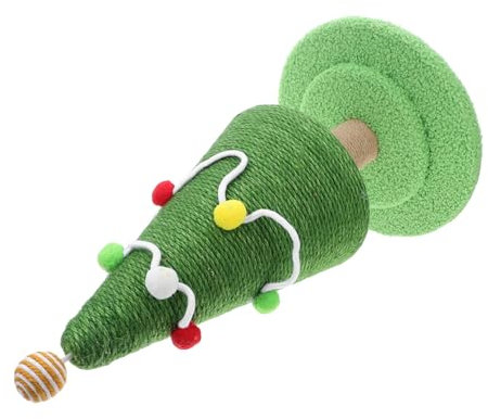 HEMOTON Rascador de Navidad para Gatos Árbol de Sisal de para Gatos Juguete y Funcional para Mascotas para Ejercicio y
