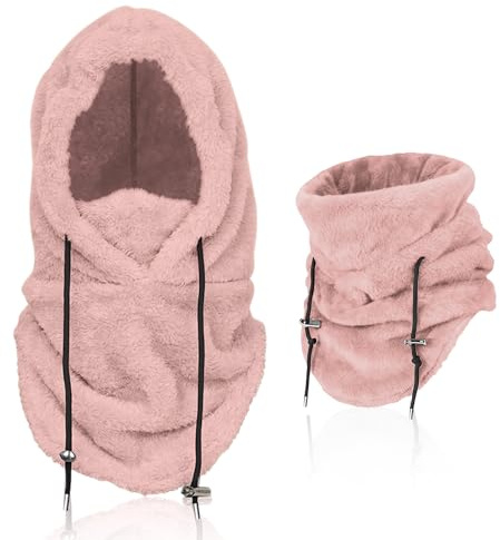 flintronic Plüsch Sturmhaube Mütze, Sturmhaube Fleece Damen, Fleece Windbeständig Gesichtshaube Mütze, Schal Balaclava, für Herren/Damen, für Radfahren, Snowboarden, Skifahren