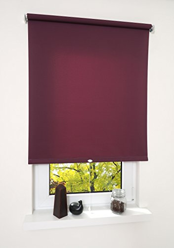 ourdeco® Rollo, Spring-, Schnapprollo/Stoffbreite: 68 x Auszugslänge: 180 cm Brombeere/Tageslicht, lichtdurchlässig