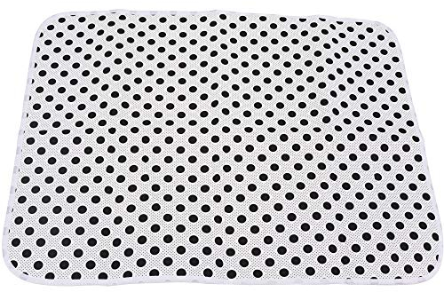 Uzitec Portable Table Top Ironing Pad - Ideal To Take On Holiday - Black Spot Design