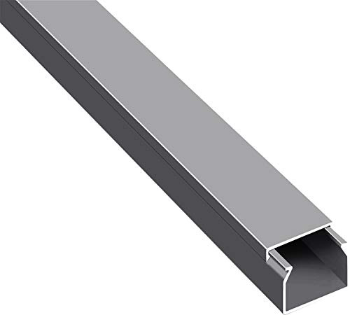 CILSON Kabelkanal, 40x40 mm, Grau, selbstklebend | PVC, UV-beständig, Innen & Außen, Made in Germany