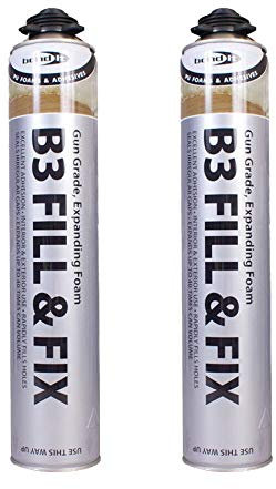 Bond It 2x Gun Grade Expanding Foam Gap Filler Contractors Window 750ml