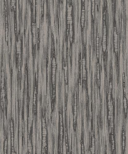 Rasch Tapeten Vliestapete (universell) Schwarz 10,05 m x 0,53 m BARBARA Home Collection II 536324