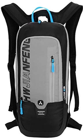 Fahrradrucksack Wandern Daypack Mountainbike Rucksack für Herren Damen Reisen Outdoor Sport Motorrad Fahrrad Reiten Wasserdicht Nylon Mehrzweck-Tagesrucksäcke (#07Grau)