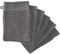 24 x Premium Quality 100% Cotton Wash Mitts Absorbent Flannel Face Mitt Body Scrub, Anthracite Grey