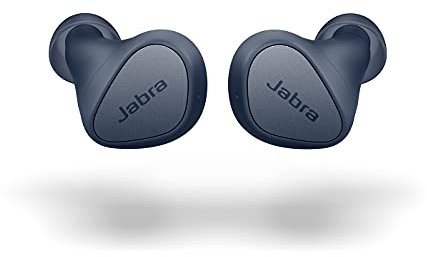Jabra Elite 3 in Ear Wireless Bluetooth Earbuds – Noise Isolating True Wireless Buds with 4 Built-in Microphones for Clear Calls, Rich Bass, Customizable Sound, and Mono Mode - Navy