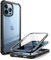 i-Blason Transparent Case for iPhone 13 Pro (6.1 inch) Bumper Case 360 Degree Mobile Phone Case Robust Protective Cover [Ares] with Screen Protector 2021 (Black)