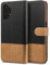 BEZ Case for Samsung A13, Samsung A13 Phone Case Compatible with Samsung Galaxy A13 4G, Flip Wallet Cover [Canvas Faux Leather] with Credit Card Holders, Kick Stand, Magnetic Strap Closure, Black