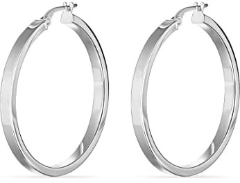 FAVS Damen-Creolen 925er Silber 30, Silber 32019478