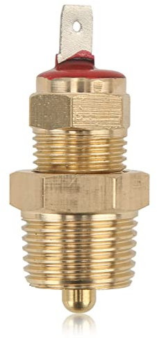 Keenso Commutateur de température de moteur de voiture, thermostat de ventilateur de refroidissement de radiateur de moteur, interrupteur de température de 0,95 cm, filetage NPT 185 à 93,3 °C pour