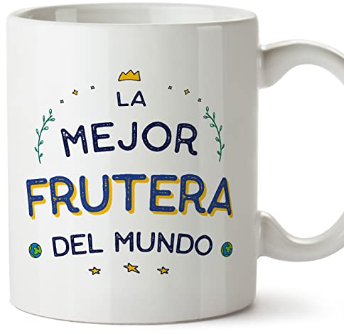 MUGFFINS Tazas para FRUTERA mujer - En Español - Mejor del Mundo - 11 oz / 330 ml - Regalo original y divertido