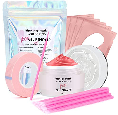 Wimpernkleber Entferner 10ML Wimpern Remover für Wimpernverlängerungen Bürsten Schnelles Auflösen Weniger als 60s Entfernung Wimpernkleber-Entferner Rose