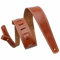 Nefelibata Guitar Strap, 2.5 Wide Full Grain Leather Guitar Straps with Foam Padding and Cable Storage Loop, for Kids, Men and Women, for Acoustic, Bass and Electric Guitars-Reddish Brown