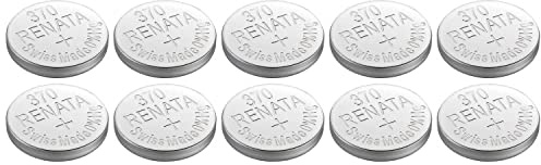 RENATA Knopfzellen Silver Oxyde 370/SR920W, 0 % Quecksilber, 10 Stück
