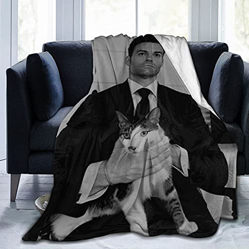 Daniel Gillies Decke Lamm Elijah Mikaelson Decke 3D-Druck Plüschdecke Bettwäsche Dekor Decke für Wohnzimmer Schlafzimmer Wohnheim Dekor