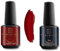 Shayenne 2er Set UV Gel Nagellack 57 Cherry Red Rot 15ml + 2in1 Base Coat und Top Coat 15 ml UV LED Lampe Unterlack mit Überlack Nagel Lack Gellack Nagelgel Shellac (30 ml)