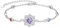 Om Armband 925 Sterling Silber Chakra Yoga Aum Om Ohm Amulett Link Armband Yoga Schmuck Yoga Geschenke für Frauen und Mädchen