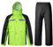 Oralidera Regenanzug für Herren Damen Reflektierend Winddicht Regenanzug Regenbekleidung Fahrrad Regenjacke und Regenhose Wasserdichter Anzug, Grün+Schwarz, XL