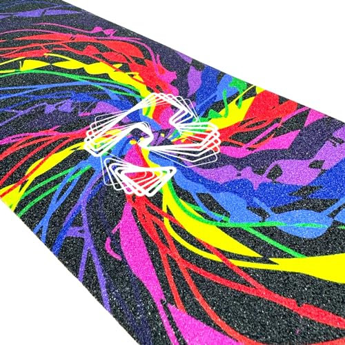 Root Industries Stunt-Scooter Griptape I Kinder I Tret I Roller I Anti Rutsch I Schmierbel Papier I + Fantic26 Sticker (Distortion)