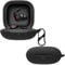 carinacoco Silicone Case for Beats Fit Pro with Carabiner, Soft and Flexible, Ultra-Thin Shockproof Cover Slim-Fit Anti-Fall Earphone Case for Beats Fit Pro, Black