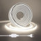 HEGEHE Tira de LED COB 50m, Flexible Tiras de Neón 220V con Cable de Alimentación, Cada Corte de 50cm, 288LEDs/m Blanco Frío Luz de Cuerda de Alto Brillo para decoración de Navidad e iluminación