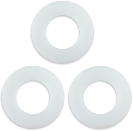 Flush Valve Seal for Ideal Standard 3 Packs Toilet Cistern Seal Diaphragm Base Sealing Washer Replacement Drain Valve Water Stop Rubber Ring Gaskets Parts - Clear for Geberit 816.418.00.1