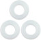 Flush Valve Seal for Ideal Standard 3 Packs Toilet Cistern Seal Diaphragm Base Sealing Washer Replacement Drain Valve Water Stop Rubber Ring Gaskets Parts - Clear for Geberit 816.418.00.1