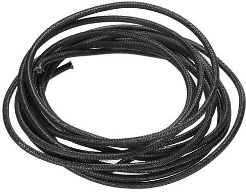 QUARKZMAN 3 Metro/9.8 Pies 2mm² Cable Trenzado de Silicona Flexible de Alta Temperatura -60 a 300 Grados Celsius Cable Eléctrico Aislado Resistente para la Industria, Negro