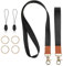2 Stück Schlüsselband Lang Schlüsselband,Mädchen ID Lanyard,Lanyard für Schlüssel,Schwarz Lanyard Für Schlüssel,Neck Lanyard Strip Wristlet Keychain Lanyard für Autoschlüssel ID Badges Kartenhalter