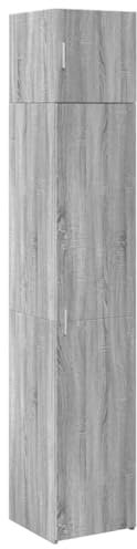 vidaXL Hochschrank Schmal Grau Sonoma 40x42,5x225 cm Holzwerkstoff, Hochschrank schmal, Schrank hoch, hoher Schrank, Schrank schmal, schmaler Schrank