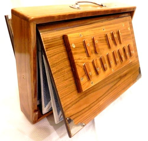 HAHAPA Shruti Box, Kiefernholz, Medium C, Messing, 38,1 x 25,4 x 7,62 cm, mit Tasche, C-a-C, gestimmt auf 440, Surpeti-Instrument für Yoga, Kirtan, Stimmen