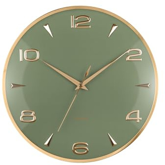 Karlsson [DL] Wall Clock Sienna Glow Jungle Green