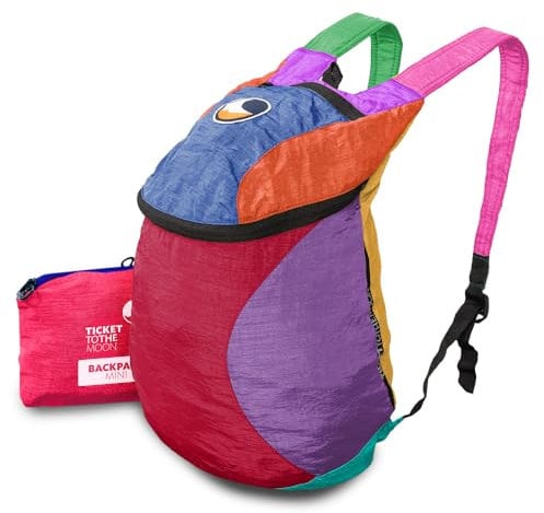 Ticket to the Moon Mini Backpack - Unique Edition | Rucksack aus Fallschirm-nylon mit 15L Kapazität, ultraleicht, vielseitig einsetzbar, langlebig, umweltfreundlich | Original seit 1996