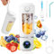 Mixer Smoothie Maker, Mini Standmixer Blender, 700ml Tragbarer Kleine Mixer mit Reisedeckel, 12 Klingen, 4 Modi, Type-c Aufladung, Portable Blender Elektrisch für Smoothies, Säfte und Babynahrung