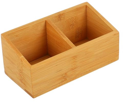 Cabilock 1 Pc Caja de almacenaje Caja de Bolsa de azúcar pequeño Soporte Paquetes de azúcar de café Cajas almacenaje Cajas de almacenaje Tea Box Rejilla de té de Madera Caja de té del Hotel
