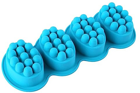 VILLCASE Fach Silikon Massagebürstenform Oval Antihaft Seifenform Für Diy Handgemachte Seife Kuchen Backen Form