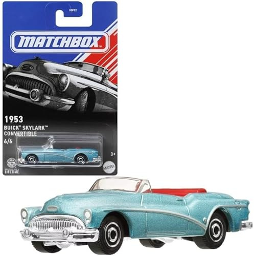 Matchbox 1953 Buick Skylark Cabrio, blau, Maßstab 1:64, Druckguss, Serie 6/6