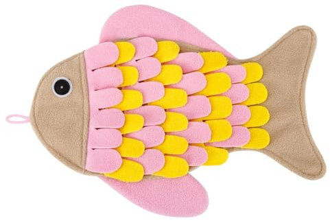 Futtermatte in Fischform für Katzen, rutschfeste Schnüffeldecke, Katzenfütterungsmatte, Katzenfütterungsmatte, Schnüffeldecke für Kätzchen, Indoor-Katzen, kleine Haustiere, zum Entspannen