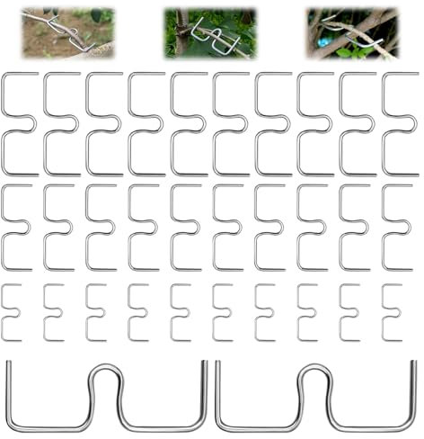 RCYHCY 30 Stück Astzieher Astspreizer für Obstbäume, 8/10/13 cm Astspreizer M für Obstbäume Metall, Zweigspreize für Gartenbäume, Astzieher Metall, Astbiegewerkzeug zum Formen von Obstbaumzweigen