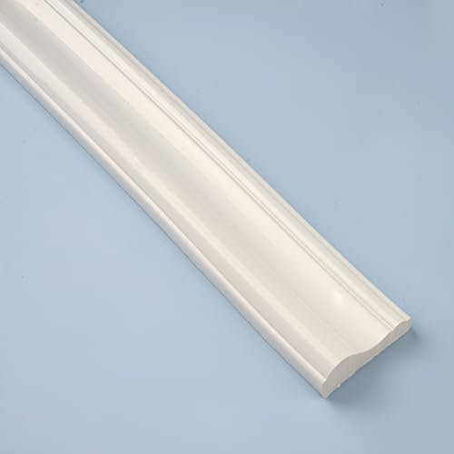 Moulure De Finition Blanche, Garniture Murale, Garniture De Base Murale En Vinyle, Bandes De Transition, Bande De Recouvrement, Convient Pour Le Bord Du Miroir, La Décoration Murale De La Maison(200*4
