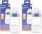 Lansinoh Babyflasche mit NaturalWave Sauger Gr. M, 240 ml - neues kompaktes Design für verbesserte Stabilität - mit stapelbarem Deckel (Packung mit 2)