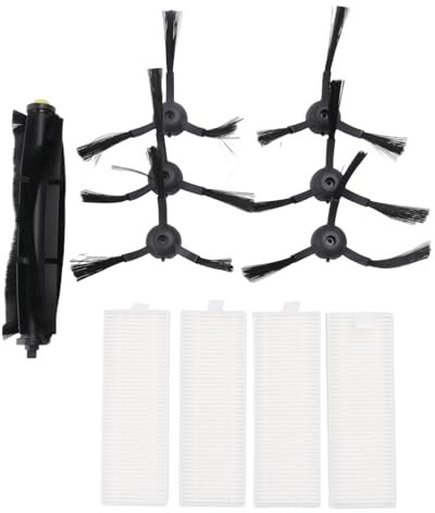 Steowsey Für 360 Roboter-Staubsauger S10 X100 Max Ersatzteile ZubehöR HauptbüRste SeitenbüRste Hepa-Filter