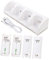 Lurrose 1Set Slot Battery Charging Station Adapter for Rechargeable Batteries Durable Material Convenient Design for and Fast Charging Compatible with Wii Controllers