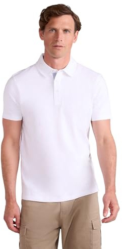 Mountain Warehouse Hasst II Mens Polo - Cotton Casual Tee Shirt with Button Neck- for Spring Summer, Outdoors, Holiday, Walking & Hiking
