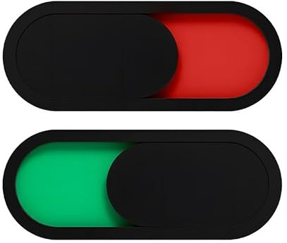 2PCS Privacy Sliding Door Sign Black, Red Green Slider Indicator Frosted Acrylic Do Not Disturb Toilet Occupancy Sign for Home Office Conference Hospital